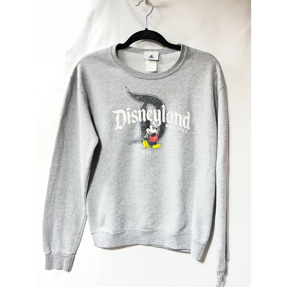 Disney Parks Disneyland‎ Resort Mickey Mouse Sweatshirt Gray Womens Small